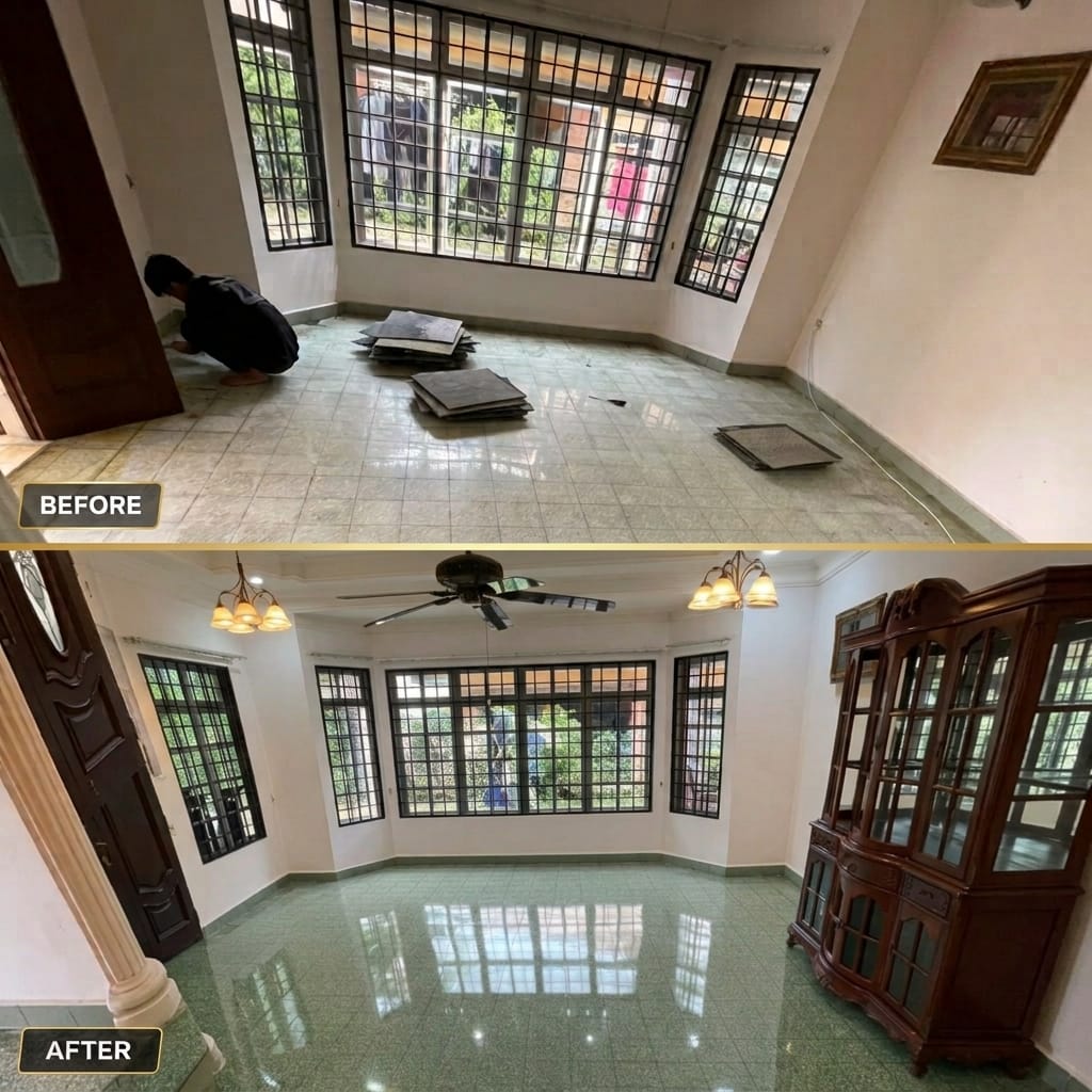 Terazzo grinding and polishing ampang